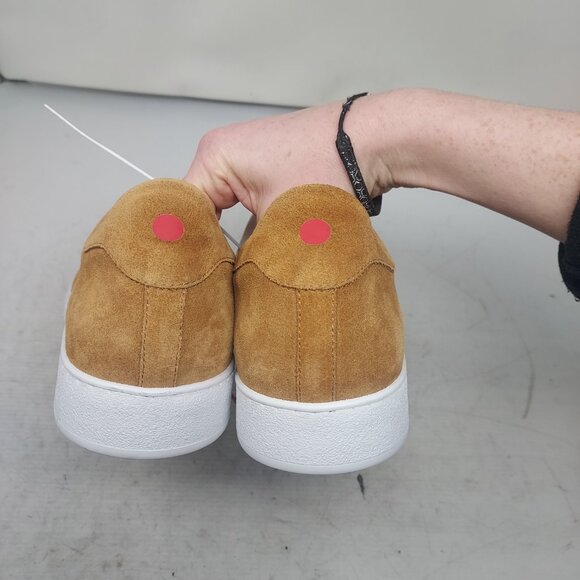 Kiton MENS Stitching Suede Low Top Brown Sneaker - Picture 9 of 13